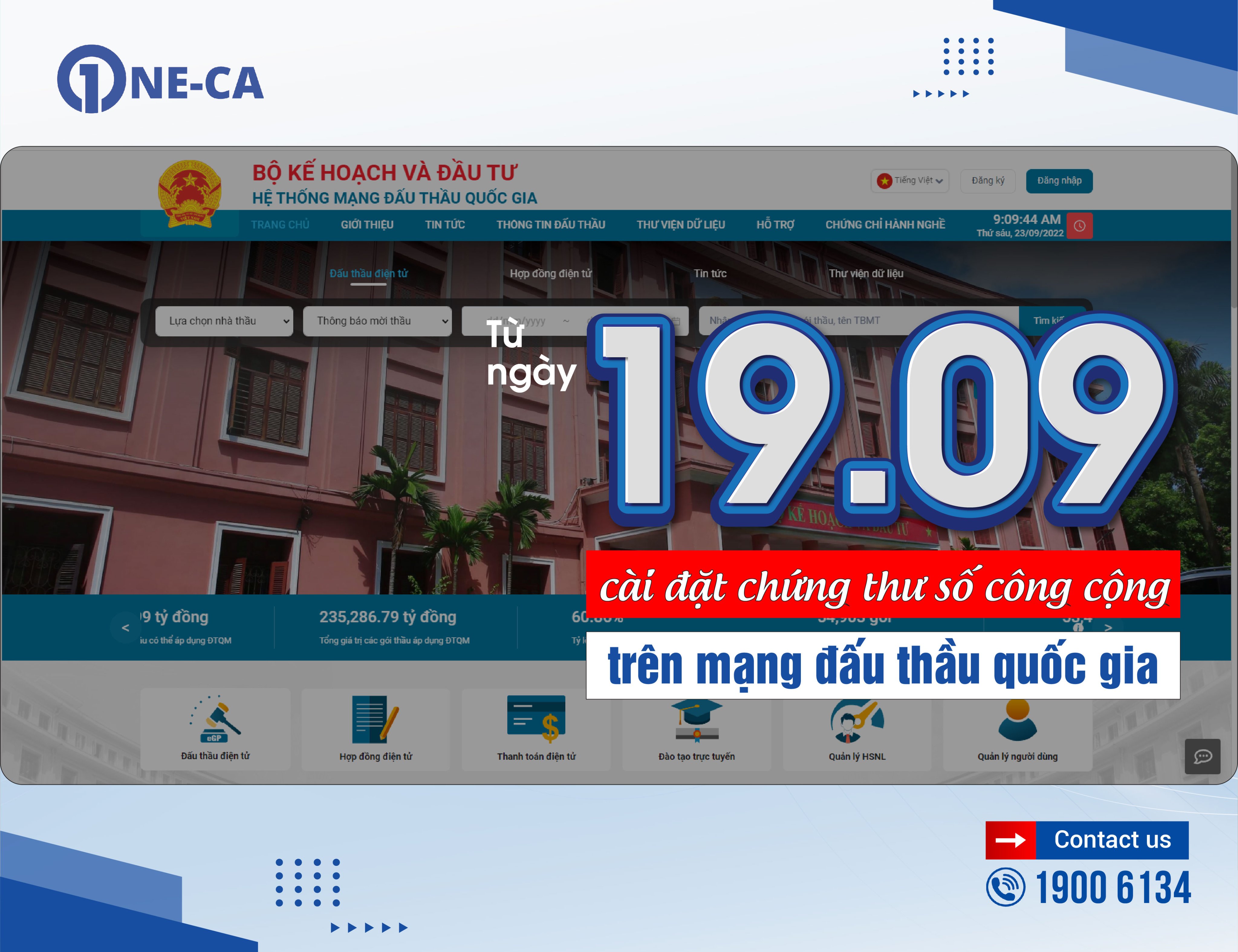 Chứng thư số công cộng trên mạng đấu thầu quốc gia