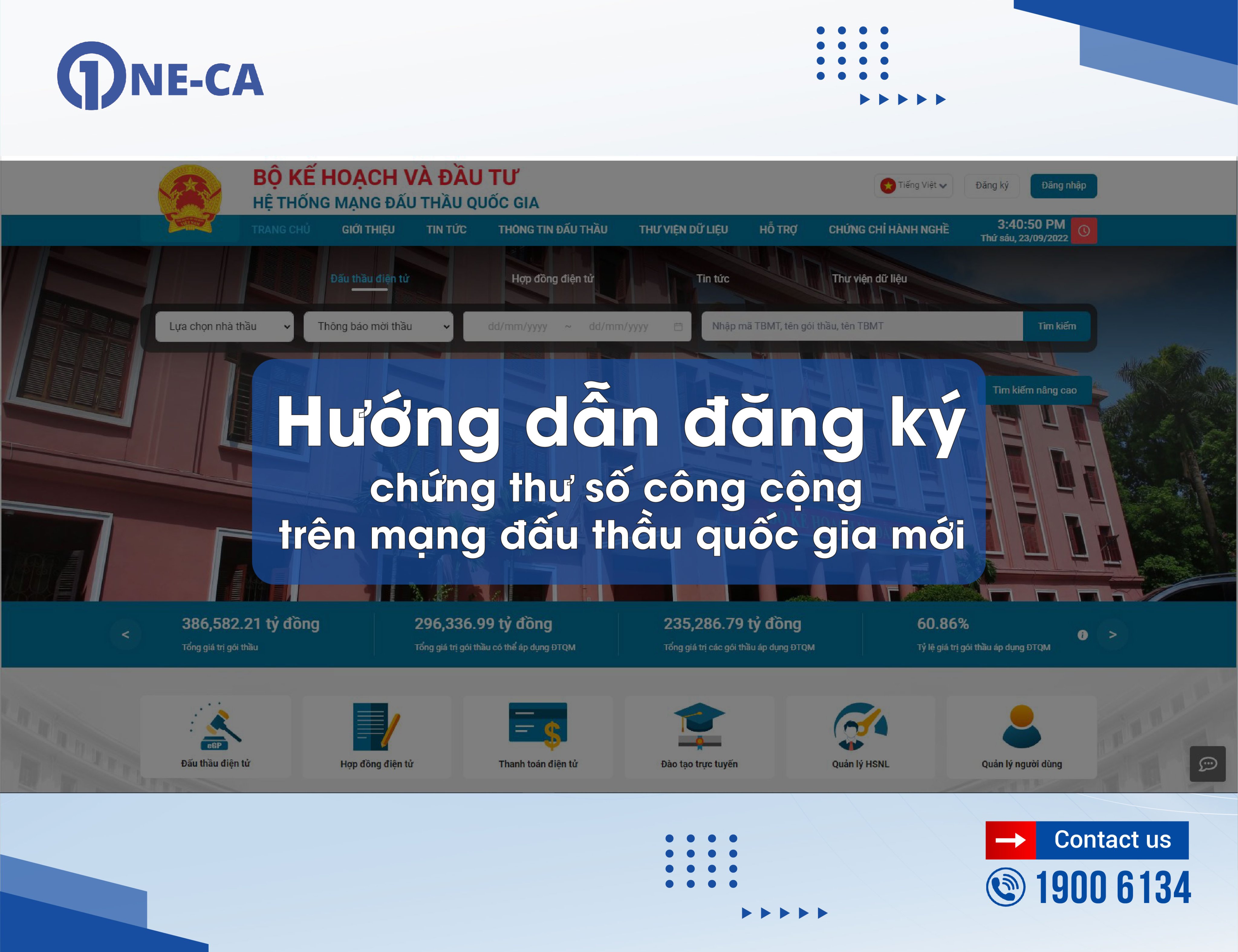 Hướng dẫn đăng ký chứng thư số công cộng trên mạng đấu thầu quốc gia mới