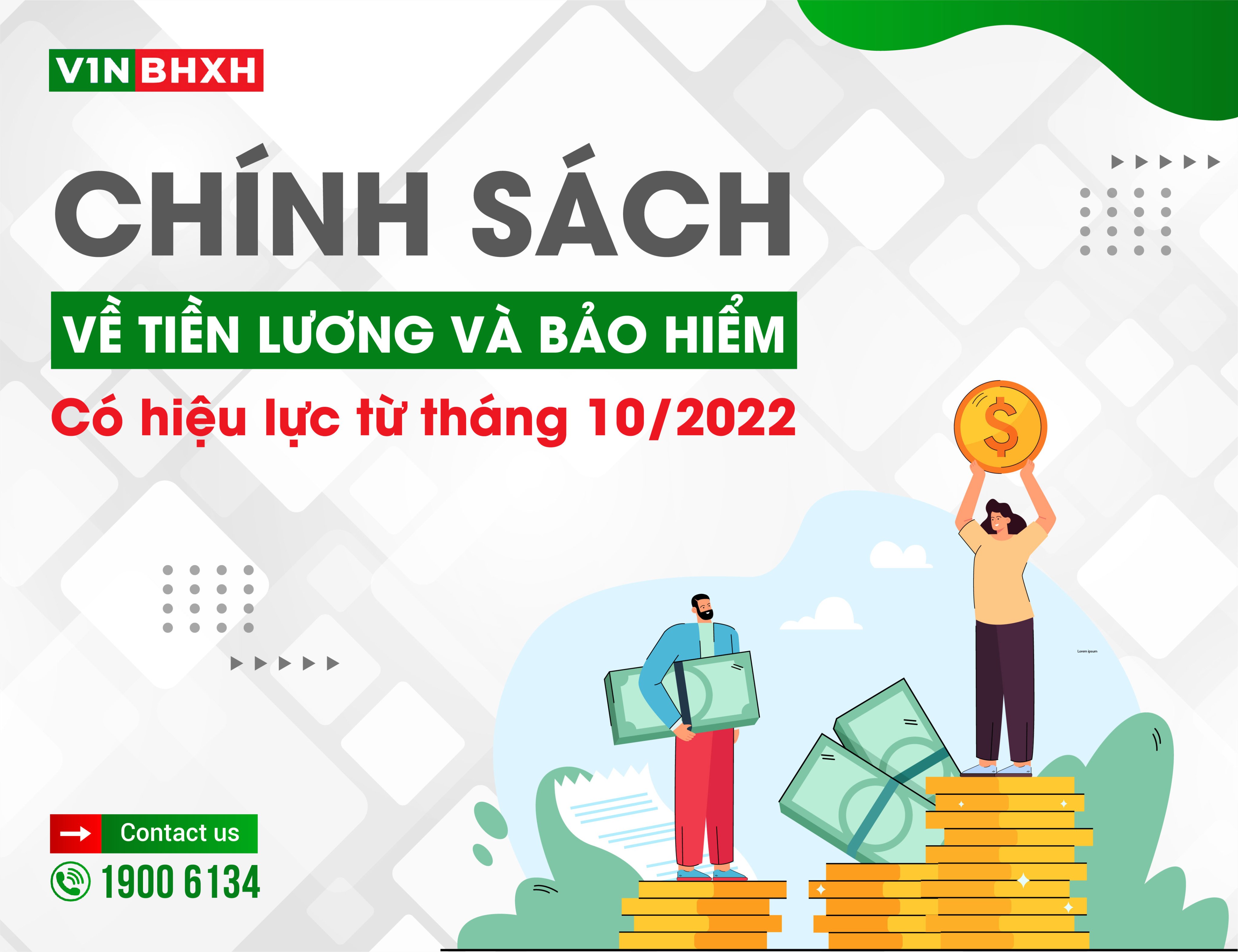 Các chính sách về tiền lương, bảo hiểm có hiệu lực từ tháng 10/2022