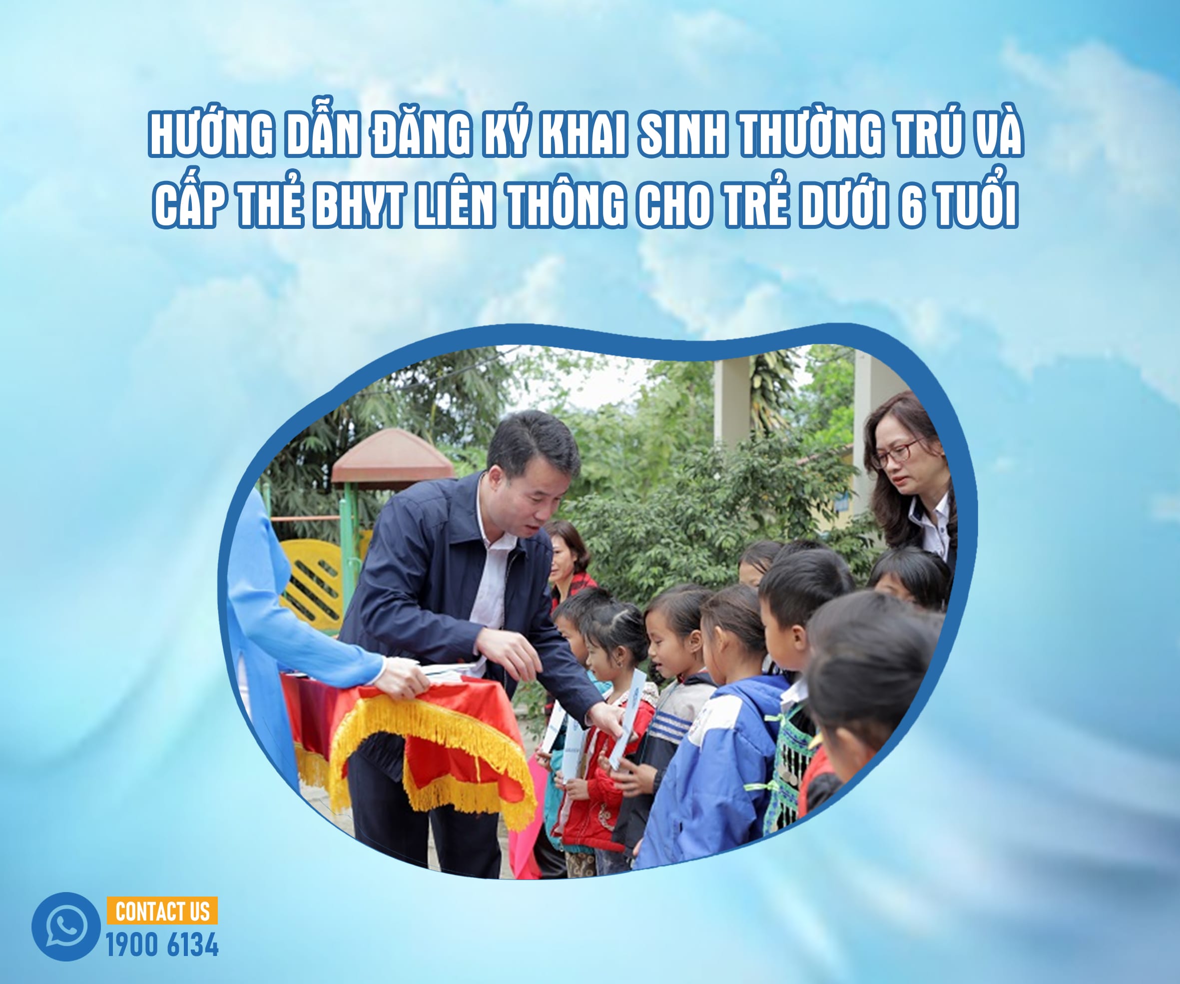 Hướng dẫn thủ tục hành chính liên thông đăng ký khai sinh, thường trú, cấp thẻ BHYT cho trẻ em dưới 6 tuổi