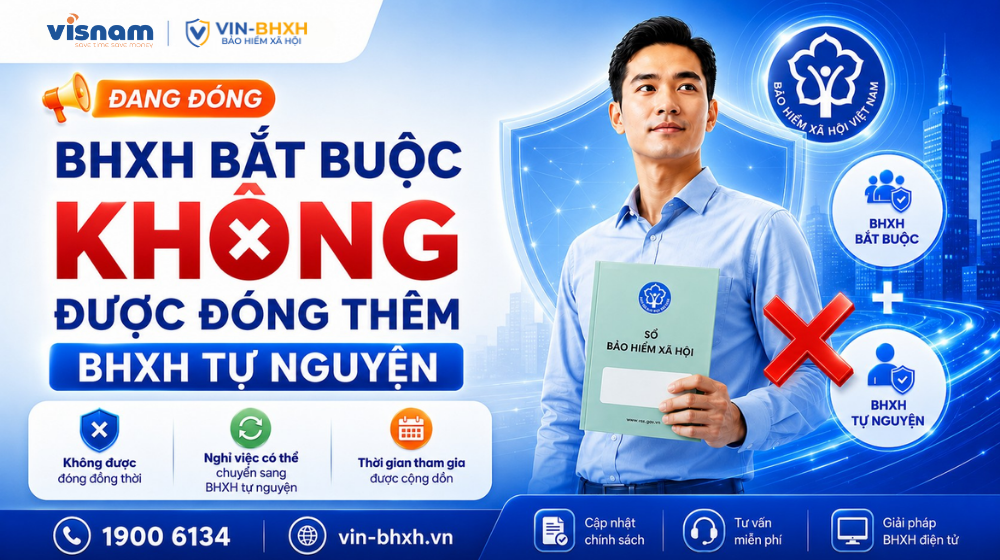 Đang đóng BHXH bắt buộc có được đóng BHXH tự nguyện?