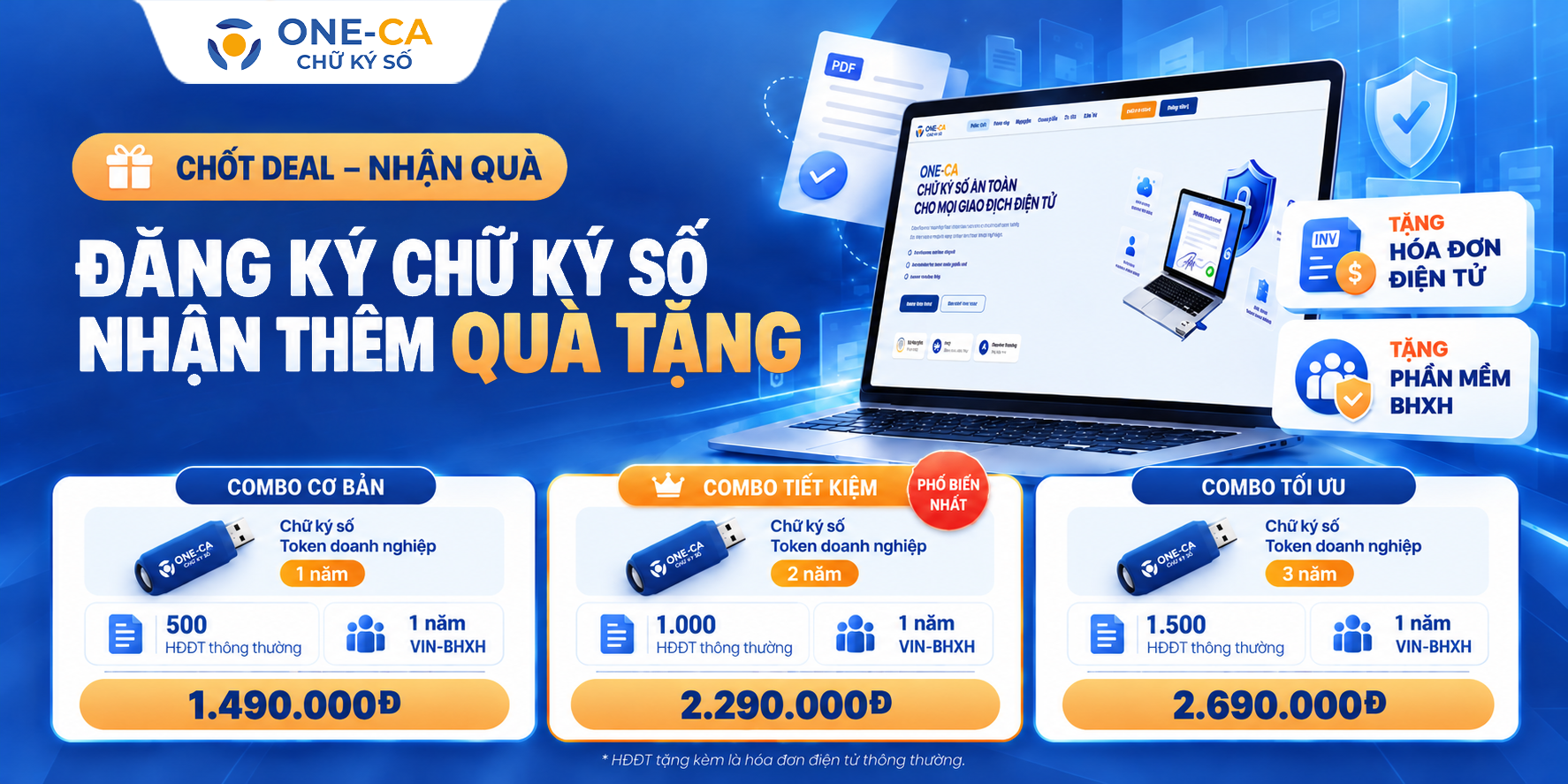 Combo chữ ký số ONE-CA