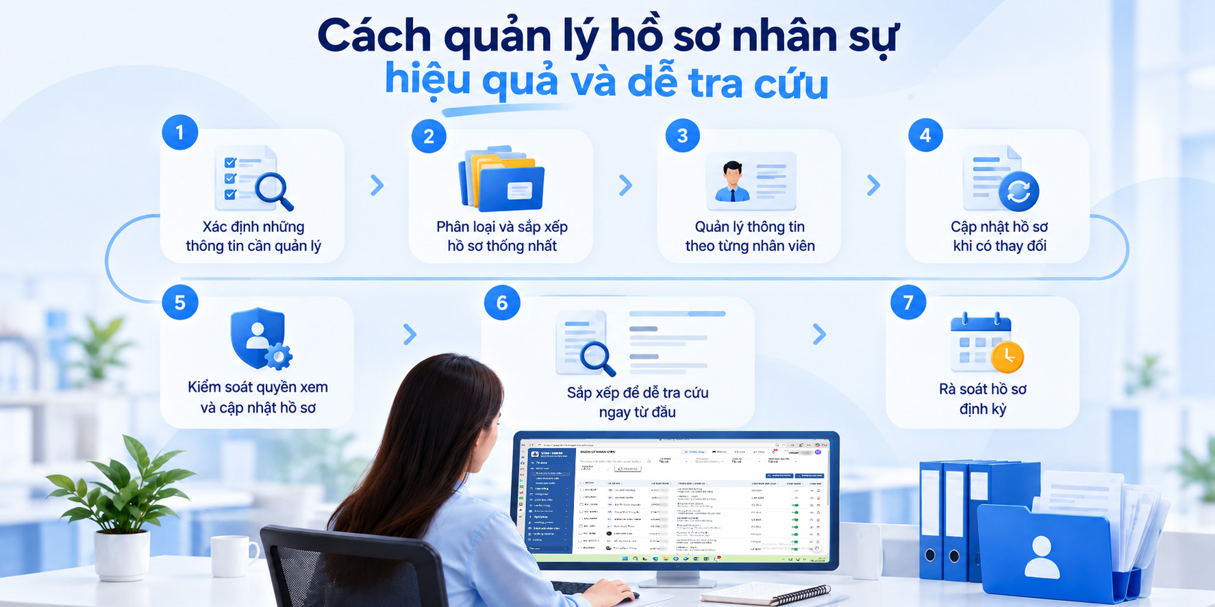 Cách quản lý hồ sơ nhân sự hiệu quả và dễ tra cứu