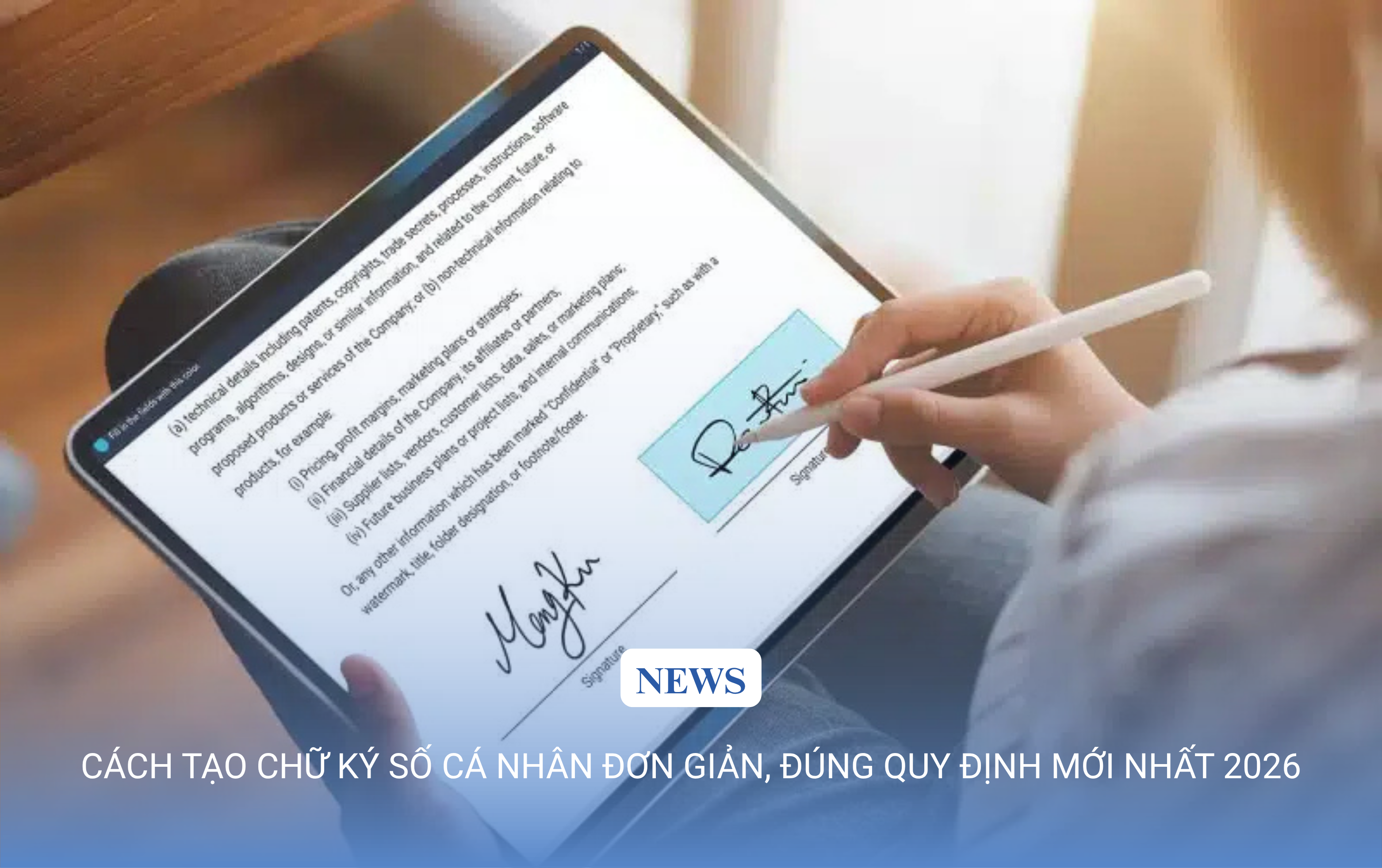 Cách tạo chữ ký số cá nhân đơn giản, đúng quy định mới nhất 2026