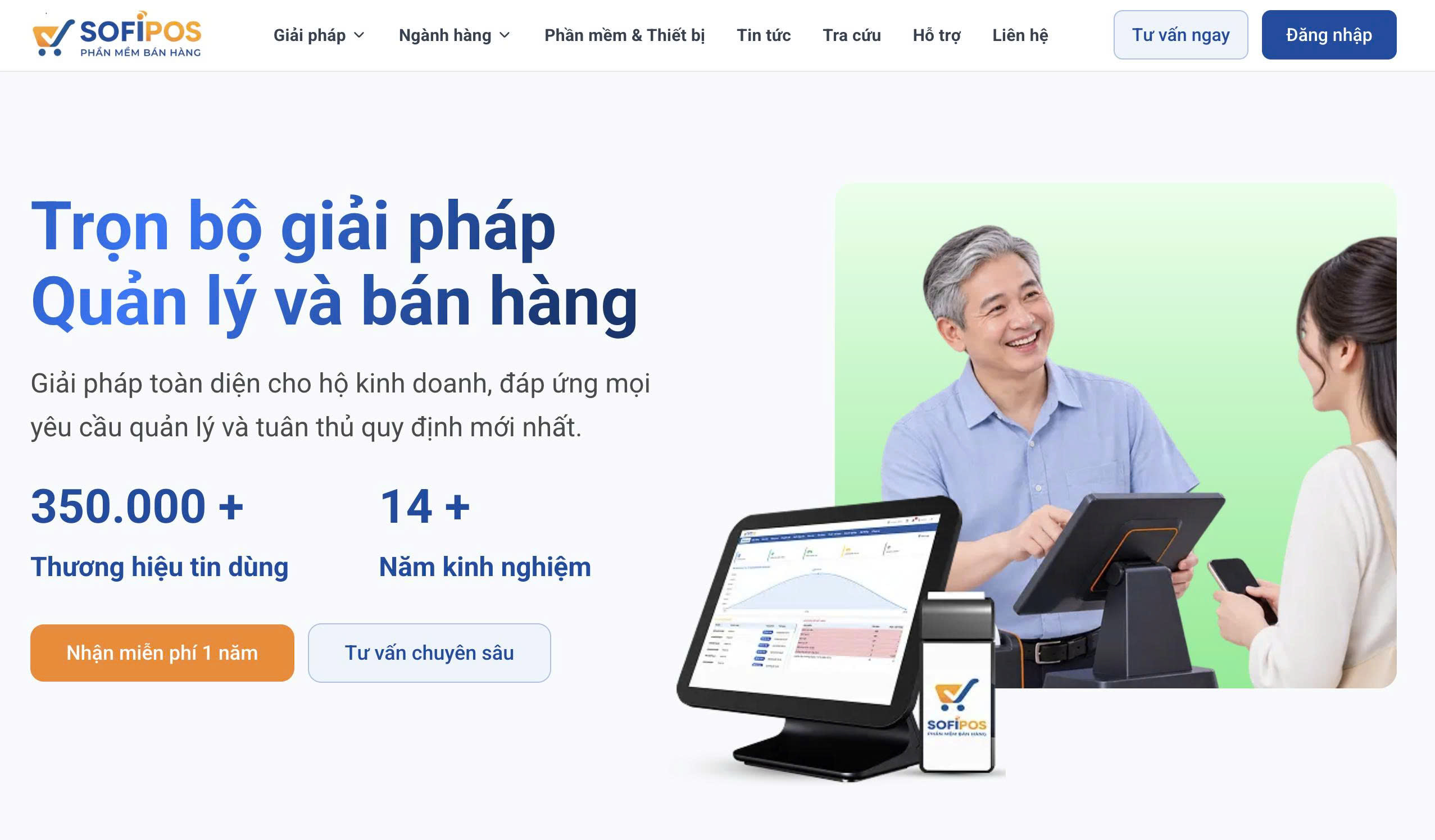 SofiPOS dùng thử miễn phí 1 năm