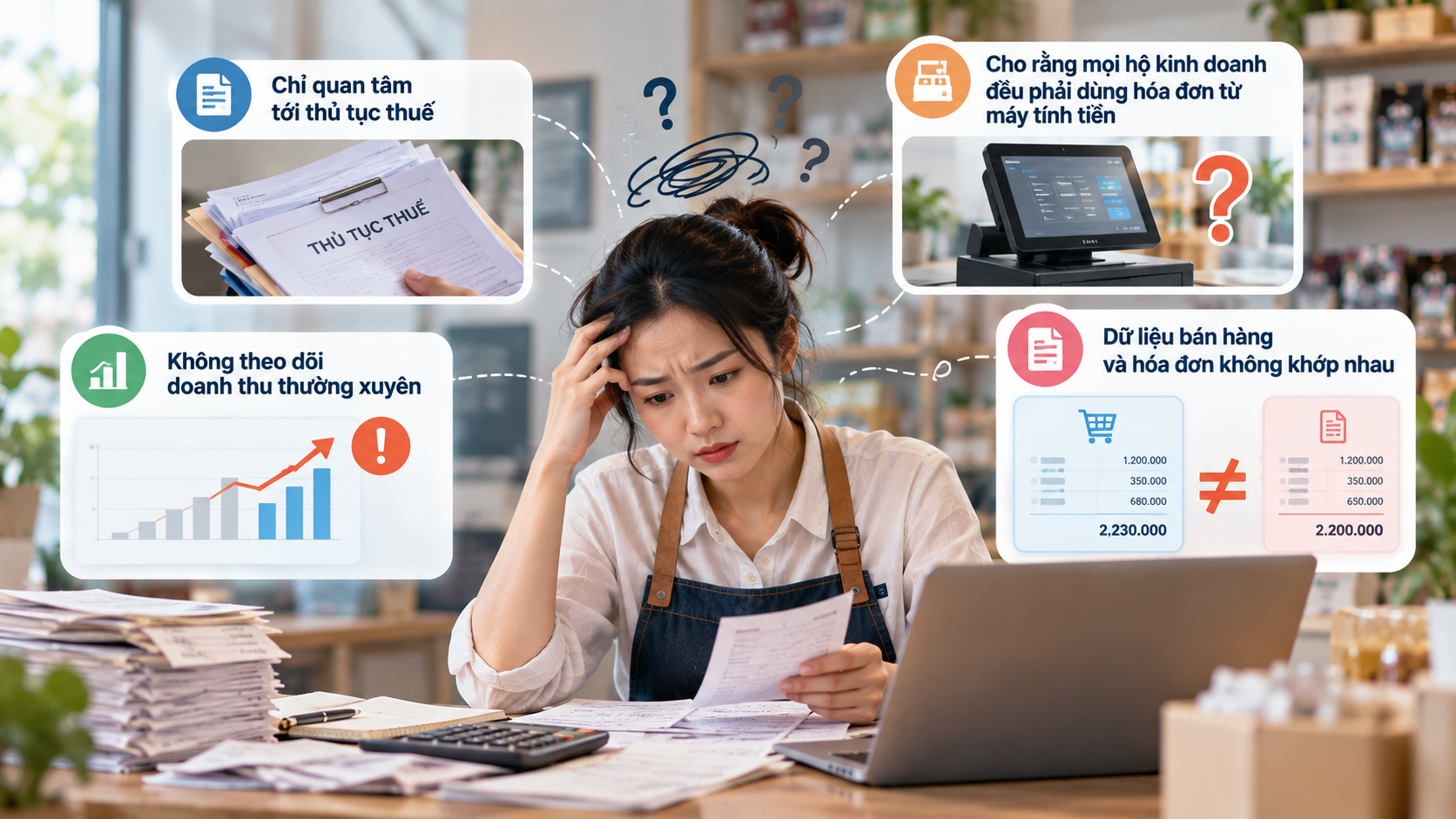 Những lỗi dễ gặp khi chuyển từ hộ khoán sang kê khai