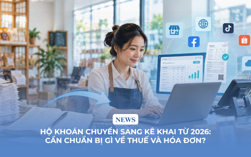 Hộ khoán chuyển sang kê khai từ 2026: Cần chuẩn bị gì về thuế và hóa đơn?