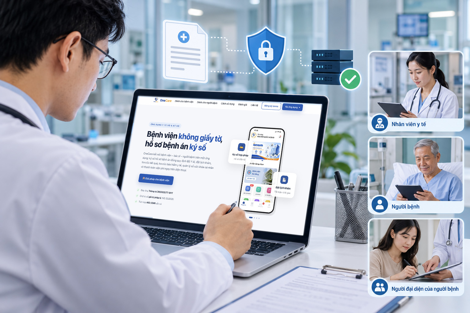 Ai có thể ký hoặc xác nhận nội dung trong hồ sơ bệnh án điện tử?