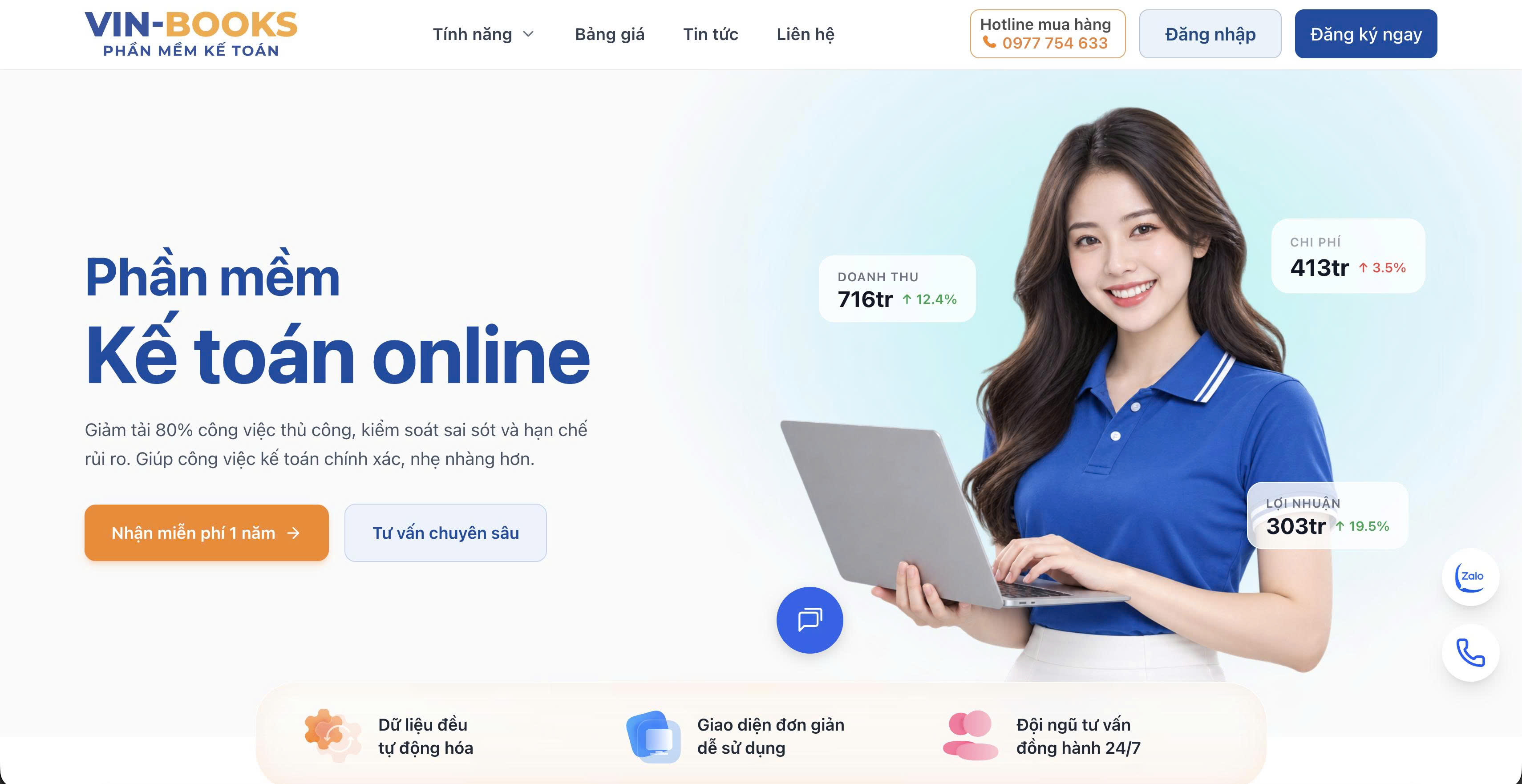 Phần mềm kế toán online VIN-BOOKS