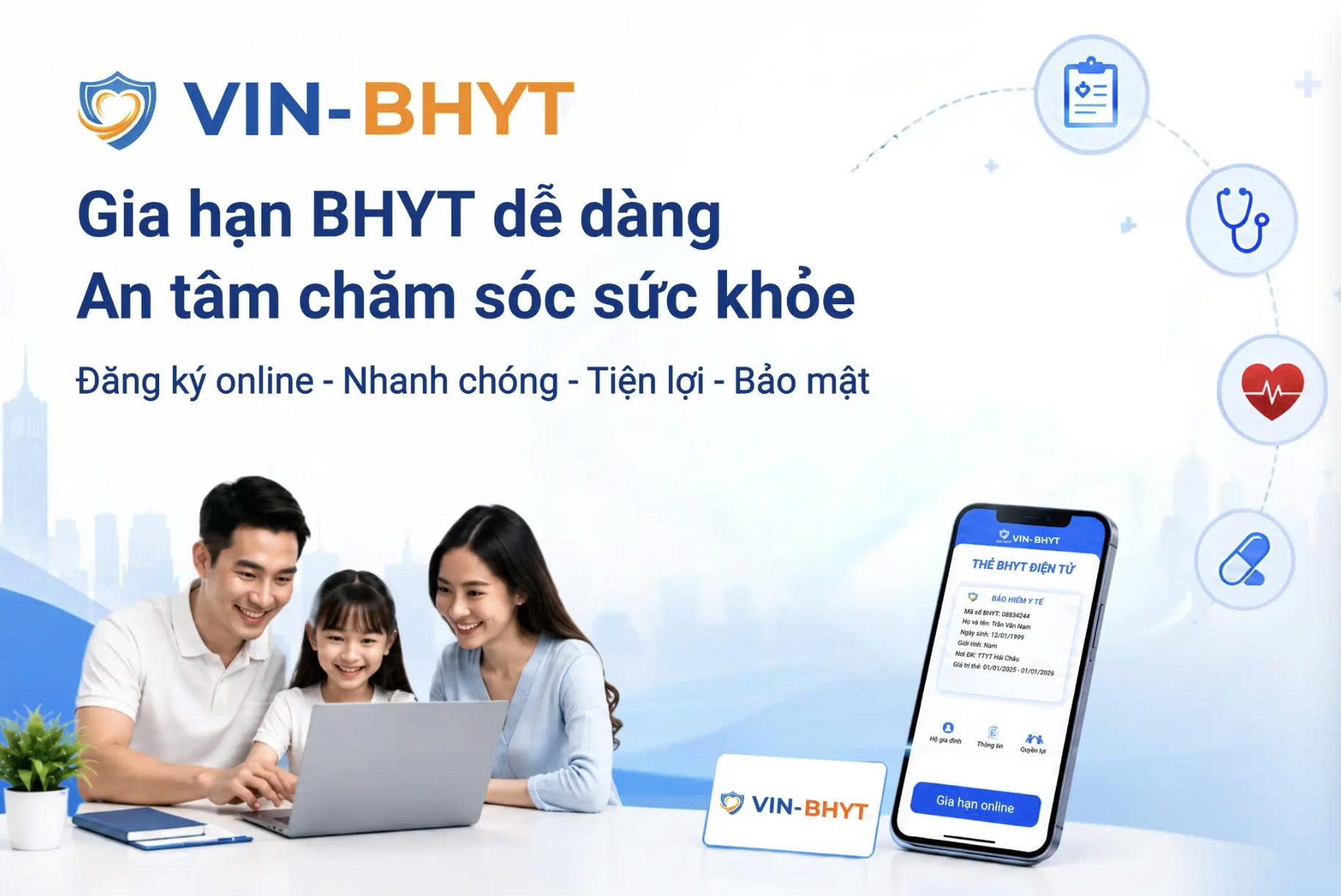 Phần mềm quản lý thu BHYT VIN-BHYT