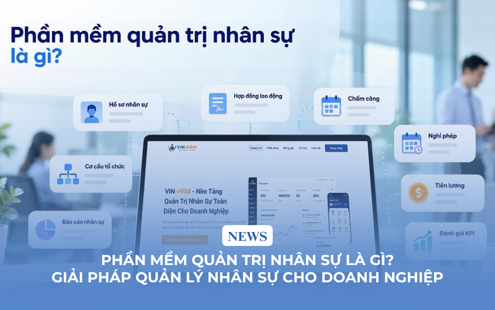 Phần mềm quản trị nhân sự là gì? Giải pháp quản lý nhân sự cho doanh nghiệp