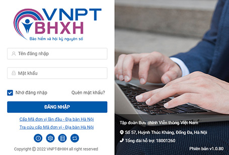 Phần mềm kê khai bảo hiểm xã hội VNPT-BHXH